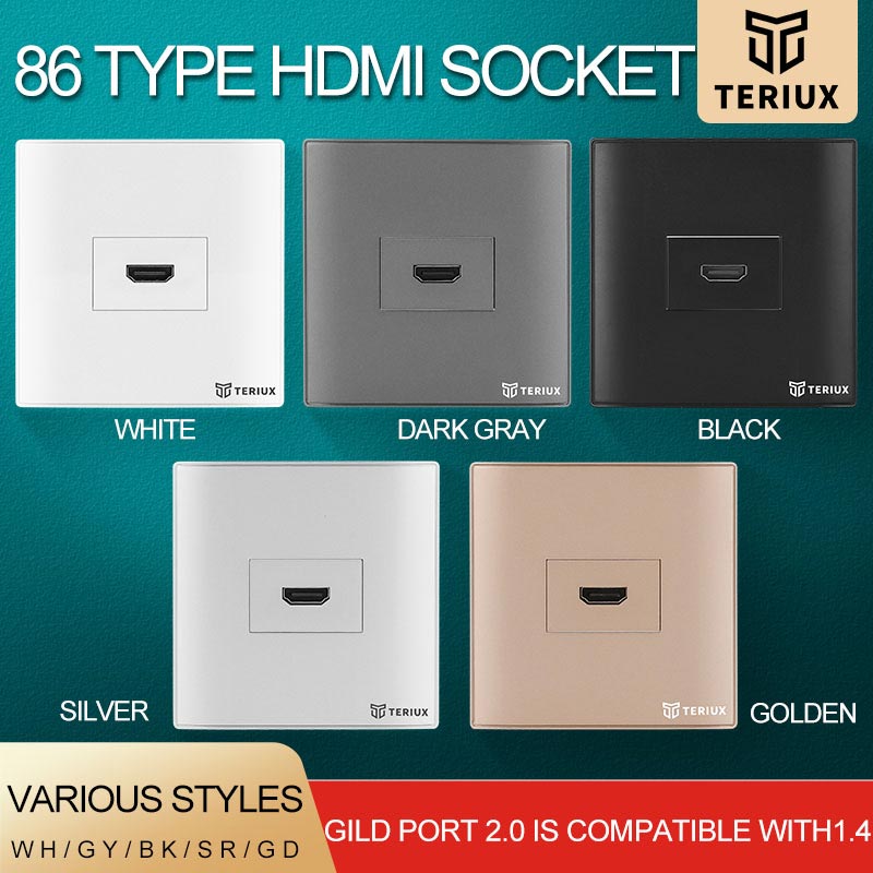 Prise murale HDMI à 1 trou