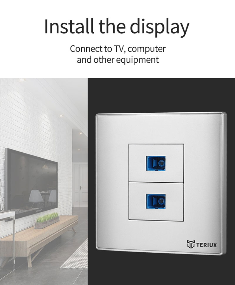 2 Holes SC wall socket